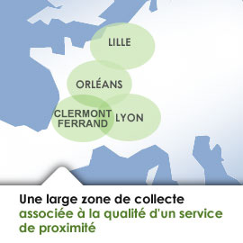 zone de collecte des déchets alimentaires